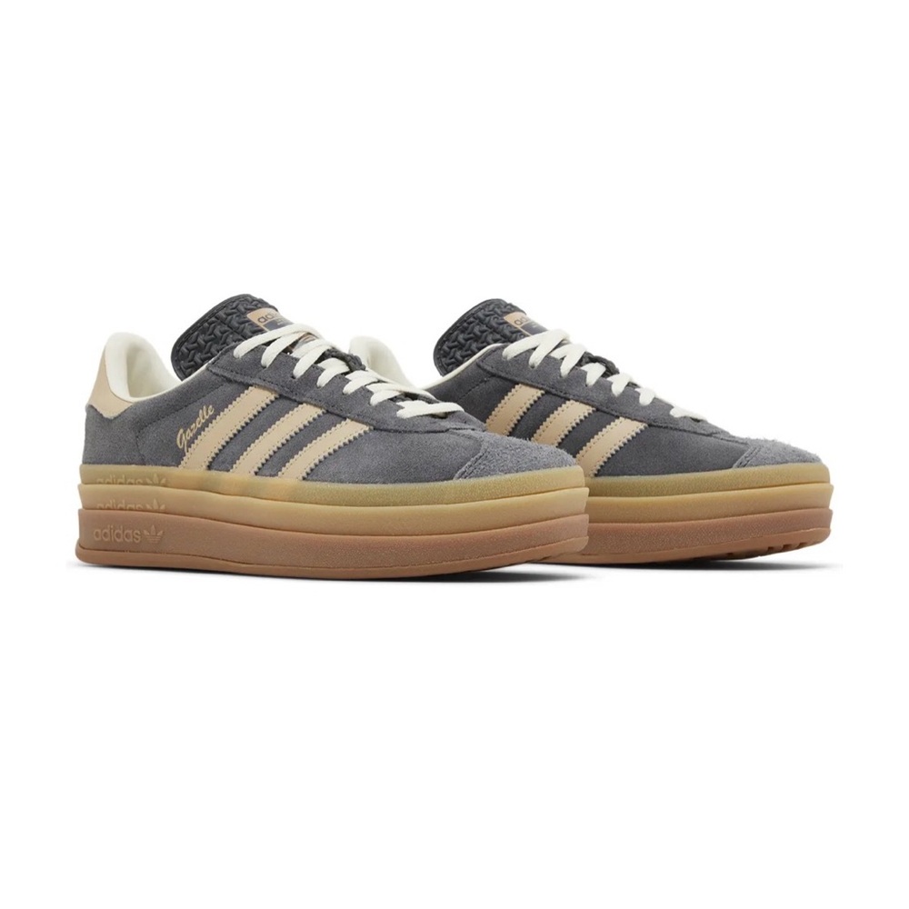 Adidas Wmns Gazelle Bold 'Grey Magic Beige Gum'